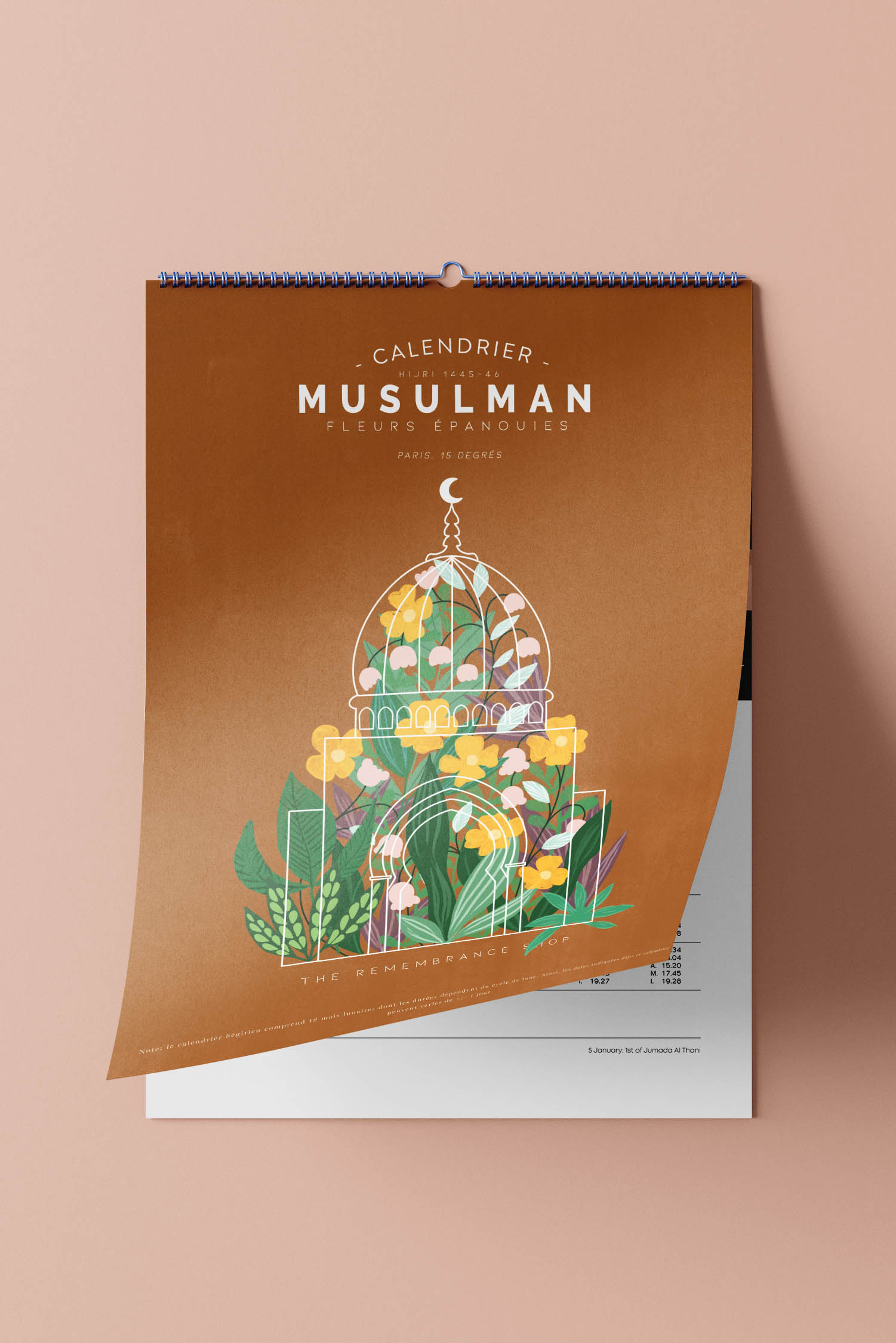 Calendrier musulman- Édition Florale